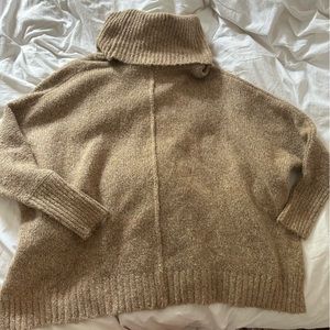 Oversized turtleneck sweater